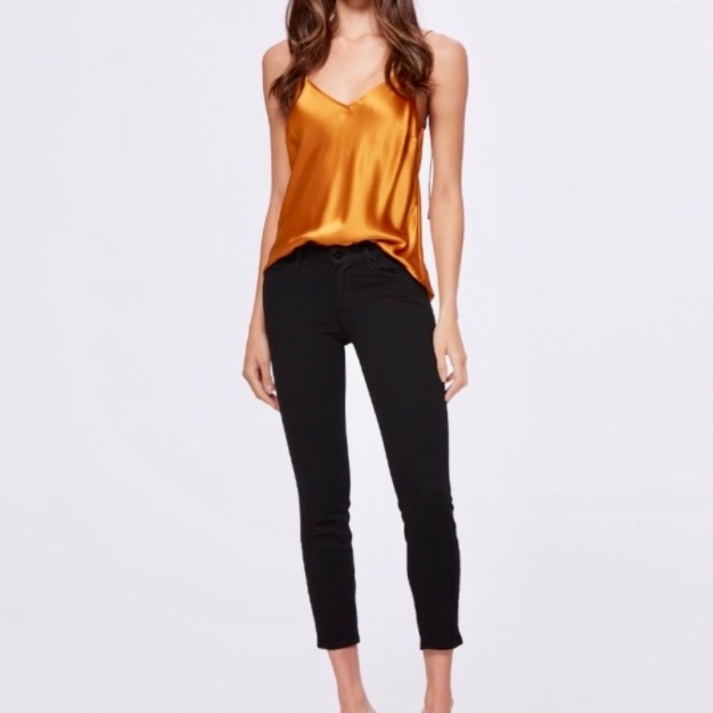 PAIGE Verdugo Crop - Black Size 28